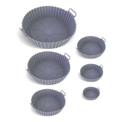 Forma Airfryer Silicone 6pçs Antiaderente Reutilizável
