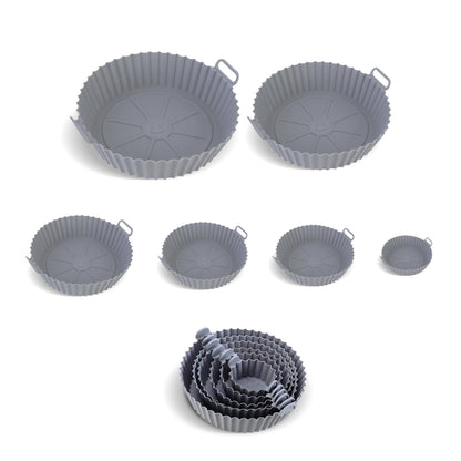 Forma Airfryer Silicone 6pçs Antiaderente Reutilizável
